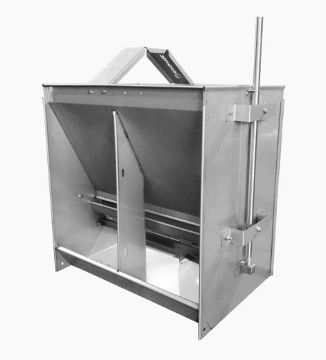 Comedero Inox Engorde 4 Bocas