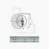 Extractor Q 24” de cono con persiana