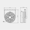 Dimensiones Ventilador Recirculador de Aire Cumberland